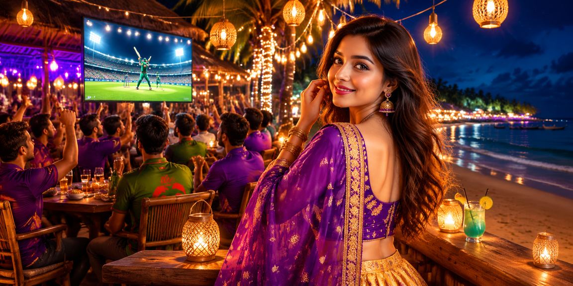 সেন্ট মার্টিন দ্বীপের সৈকতে ক্রিকেট বেটিং প্রোমোশন উপভোগ করছেন একজন বাংলাদেশি