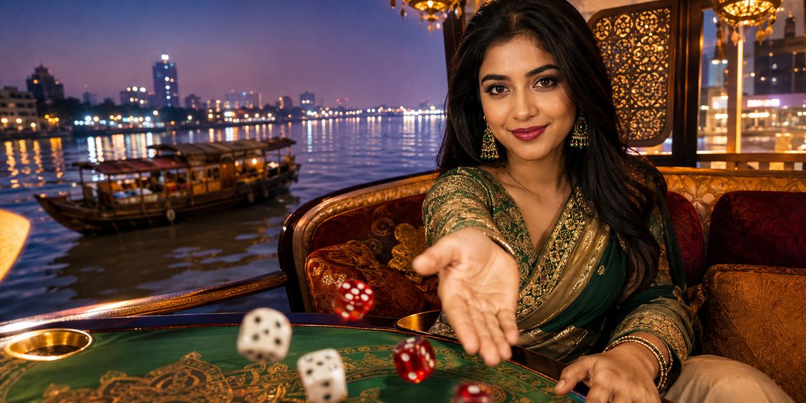 সুন্দরবনে ডাইস গেম খেলছেন একজন বাংলাদেশি মডেল নিরাপদ পরিবেশে